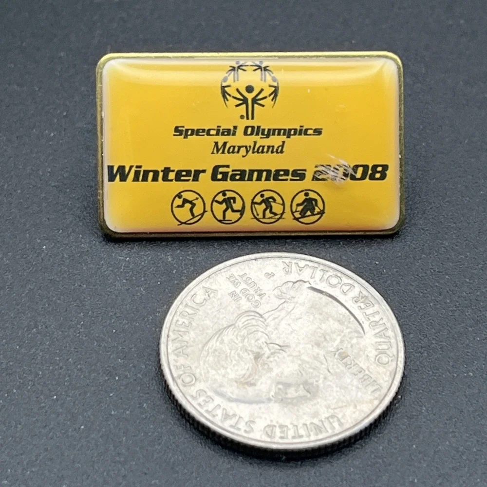 2008 Special Olympics Maryland Winter Games Lapel Hat‎ Pin